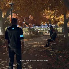 Jesień w parku, android z Detroit: Become Human ma już dość. Ile godzin gry minęło?
