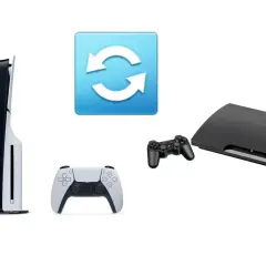 PS5 i PS3 obok siebie, symbol odświeżania. Czy gry z PS3 działają na PS5? Sprawdźmy!