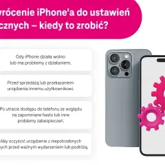 Jak przywrócić iPhone do ustawień fabrycznych? Poradnik: kiedy warto to zrobić, np. gdy telefon działa wolno, przed sprzedażą lub po utracie hasła.