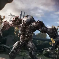 Potężny potwór z Dying Light Trainer w akcji, gotowy do ataku.