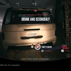 Trofea Dead Island 2: ukończono misję "Drunk and Disorderly", zdobyto "Party Starter" i "Who Do You Voodoo?".