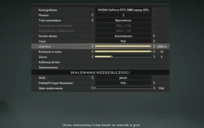 Ustawienia graficzne God of War: RTX 3080 Laptop, 120 kl./s, DLSS. Sprawdź wymagania gry.