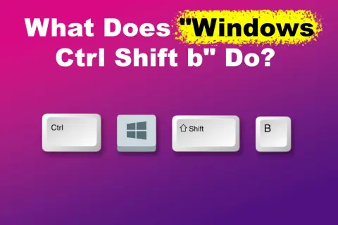 Klawisze Ctrl, Shift i B na klawiaturze Windows. Skrót ten może pomóc w reset karty graficznej.