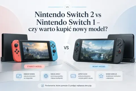 Porównanie Nintendo Switch 2 vs 1. Sprawdź najnowsze nintendo switch news i dowiedz się, czy warto kupić nowy model.