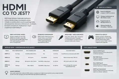 Kabel HDMI Ultra High Speed do 8K 120 Hz i 10K 120 Hz.