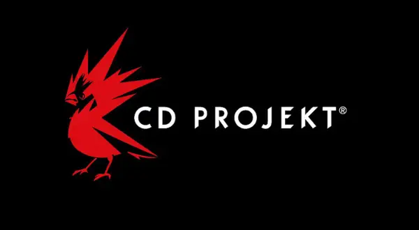 Czerwony ptak z ostrymi piórami obok napisu CD PROJEKT. Najnowsze CD Projekt news.