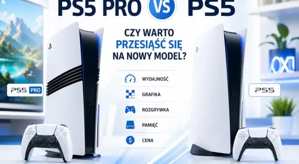 Porównanie PS5 Pro i PS5. Czy warto przesiąść się na nowy model konsoli PlayStation? Sprawdź wydajność, grafikę i cenę.