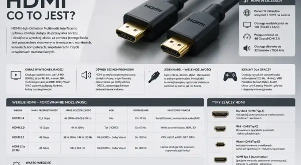 Kabel HDMI Ultra High Speed do 8K 120 Hz i 10K 120 Hz.
