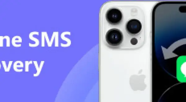 Odzyskaj utracone SMS-y z iPhone'a. Ikona wiadomości z symbolem odzyskiwania.