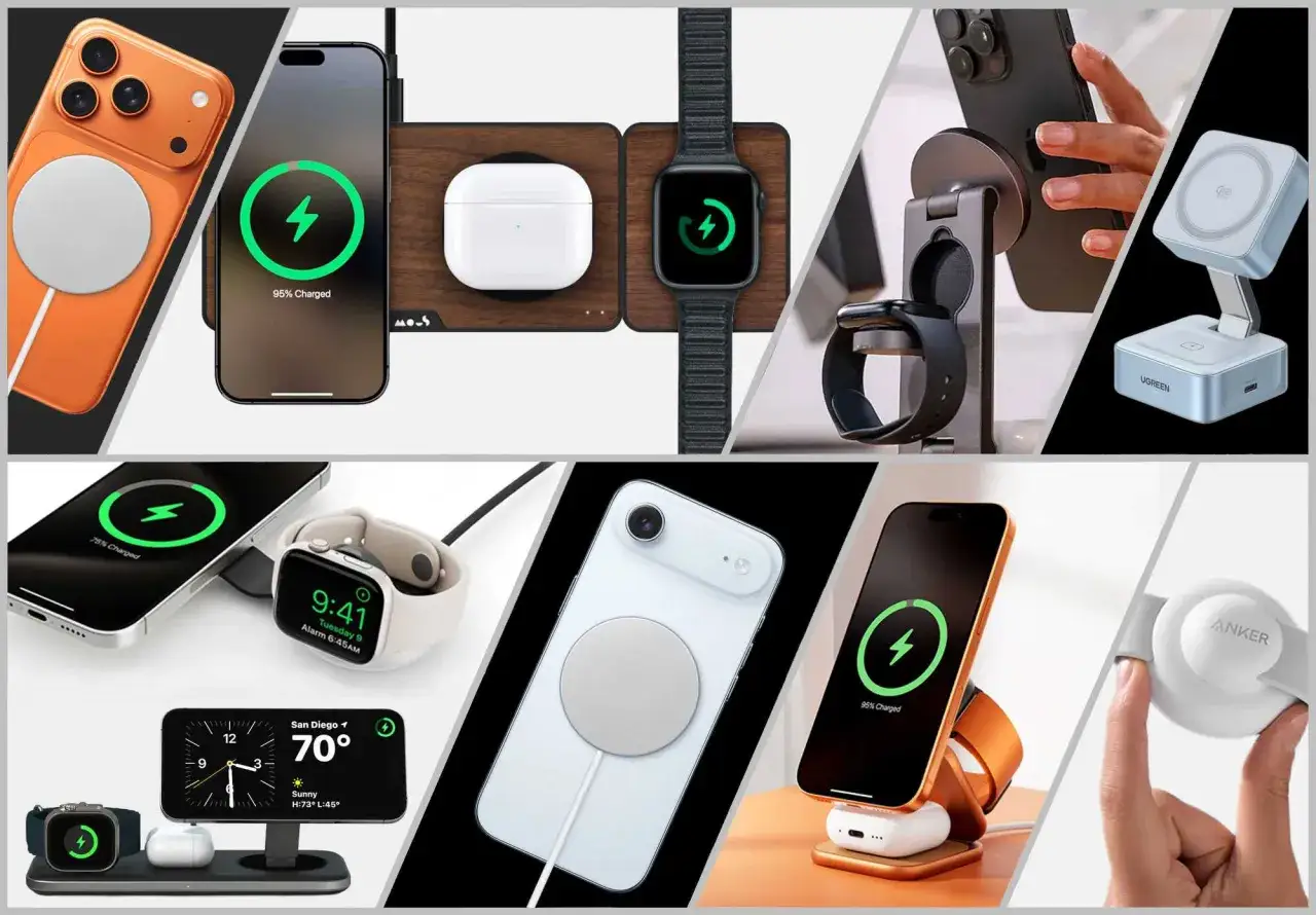 MagSafe co to? Zobacz, jak łatwo naładujesz iPhone'a, Apple Watch i AirPods dzięki magnetycznym ładowarkom.