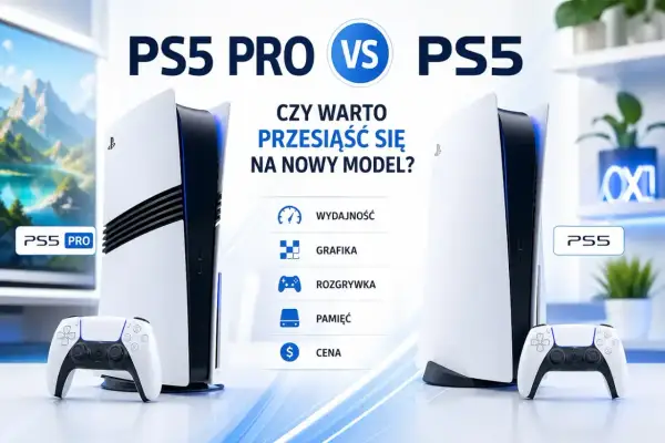Porównanie PS5 Pro i PS5. Czy warto przesiąść się na nowy model konsoli PlayStation? Sprawdź wydajność, grafikę i cenę.