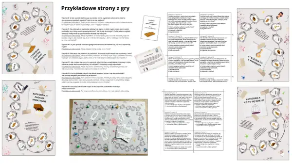 Plansza do gry z pytaniami o pułapki myślenia. To najlepsza gra farma dla rozwoju osobistego!